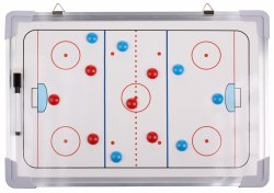 MERCO magnetická trenérská tabule závěsná Hokej 45x30